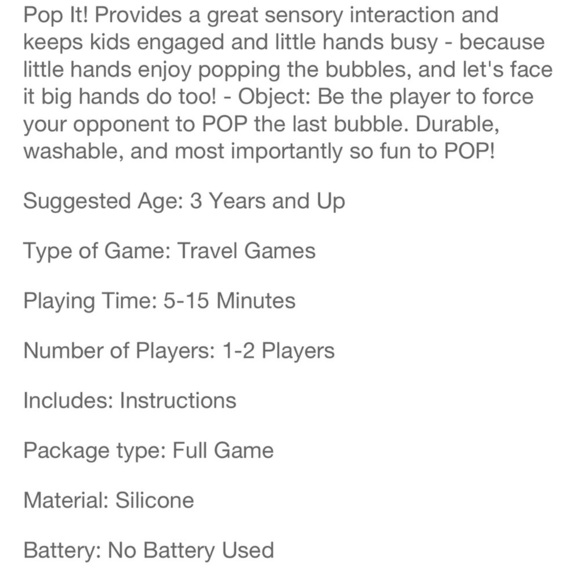 Lot of 10 Chuckle & Roar Pop It Fidget Games. Bubble Popper Stocking stuffers - Picture 3 of 4